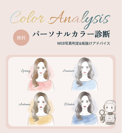 「無料WEBパーソナルカラー診断」を正式リリース