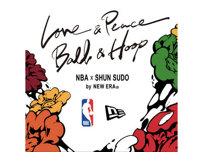 NBA × SHUN SUDO by NEW ERA(R) “Love＆Peace, Ball&Hoops” コラボレーションキャップを発売