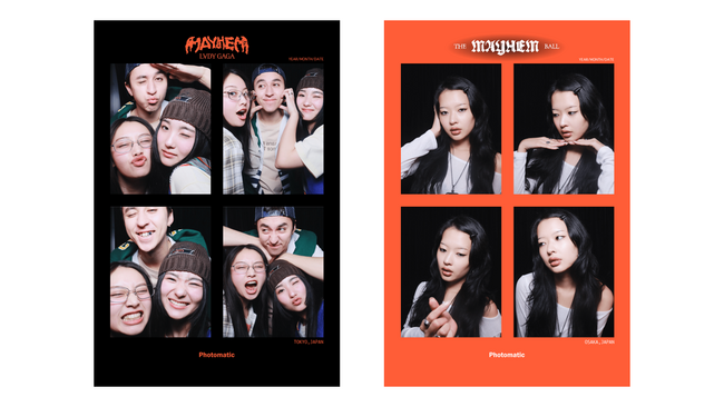 レディー・ガガ「The MAYHEM Ball」来日公演記念POP-UP STOREにPhotomaticのフォトブースが登場
