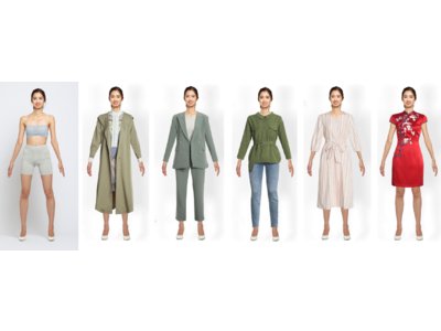 モノクロムとアパテックジャパンが業務提携。洋服の着画撮影を行わずに週末モデル3,000人分の着せ替えを可能に