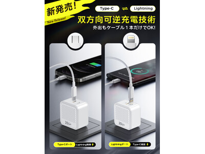 NICEGRET 20W「双方向可逆充電器」-75%OFF期間限定スペシャル