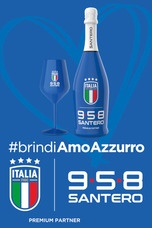 サッカーイタリア代表チームを応援する情熱のスパークリングワイン「958 サンテロ アズーリ エクストラ・ドライ ミレジマート 2025」新発売