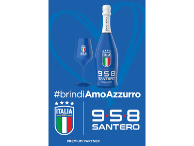サッカーイタリア代表チームを応援する情熱のスパークリングワイン「958 サンテロ アズーリ エクストラ・ドライ ミレジマート 2025」新発売