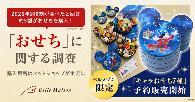 【おせちに関する調査レポート】2025年は約8割がおせちを食べたと回答、約5割がおせちを購入し、購入場所はネットショップが主流に