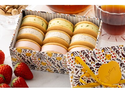 《Buttery》花柄クッキー缶がホワイトデーにぴったり！いちごやアールグレイなど季節限定「バタリーサンド」3月1日より新発売。
