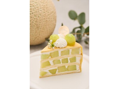 【Buttery Cafe】フレッシュなメロンたっぷり！フランス産発酵バターの『メロンミルクレープ』8月17日より数量限定で新発売！