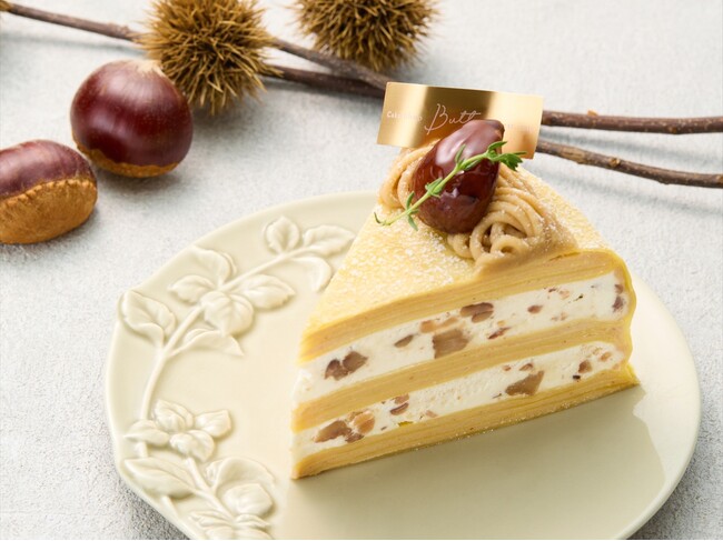 【Buttery Cafe】フランス産発酵バターの「モンブランミルクレープ」「モンブラントースト」など、10月より期間限定の栗スイーツを新発売!