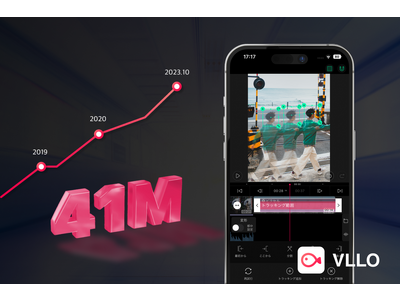 初心者でも簡単に映像制作！ロゴなしの動画編集アプリ『VLLO（ブロ）』累計ダウンロード数が4,100万を突破