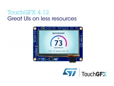 STM32マイコンのメモリ / CPU負荷を軽減するTouchGFXのアップデートを発表
