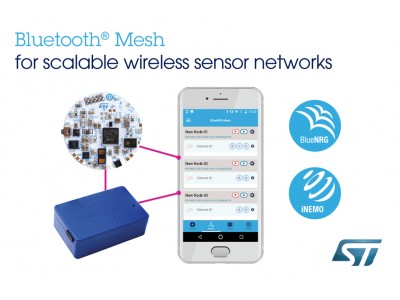 Bluetooth(R) Meshを活用し、拡張性に優れた無線センサ・ネットワークのデモを実施