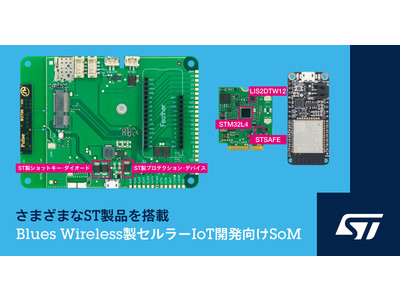 STとBlues Wireless、組込みアプリケーションへのセルラー技術の導入促進で協力