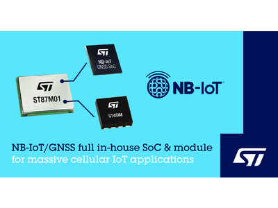 GNSS測位機能を搭載した超小型・低消費電力の産業用NB-IoTモジュールを発表