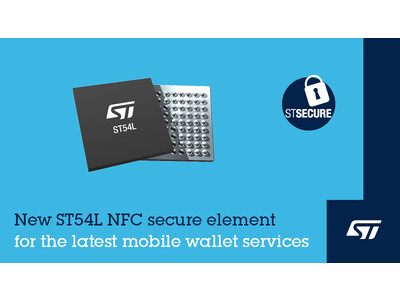 STPay-Mobileによるデジタル・ウォレット・サービスに対応した組込みセキュア・エレメント搭載の次世代NFCコントローラを発表