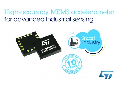先進的な産業用センシング機器向けに10年間の長期製造保証付きの新しい高精度MEMSセンサを発表