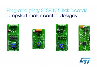 STマイクロエレクトロニクスの高性能モータ・ドライバ、MikroElektronika社のFusion for Arm（R）エコシステムに追加