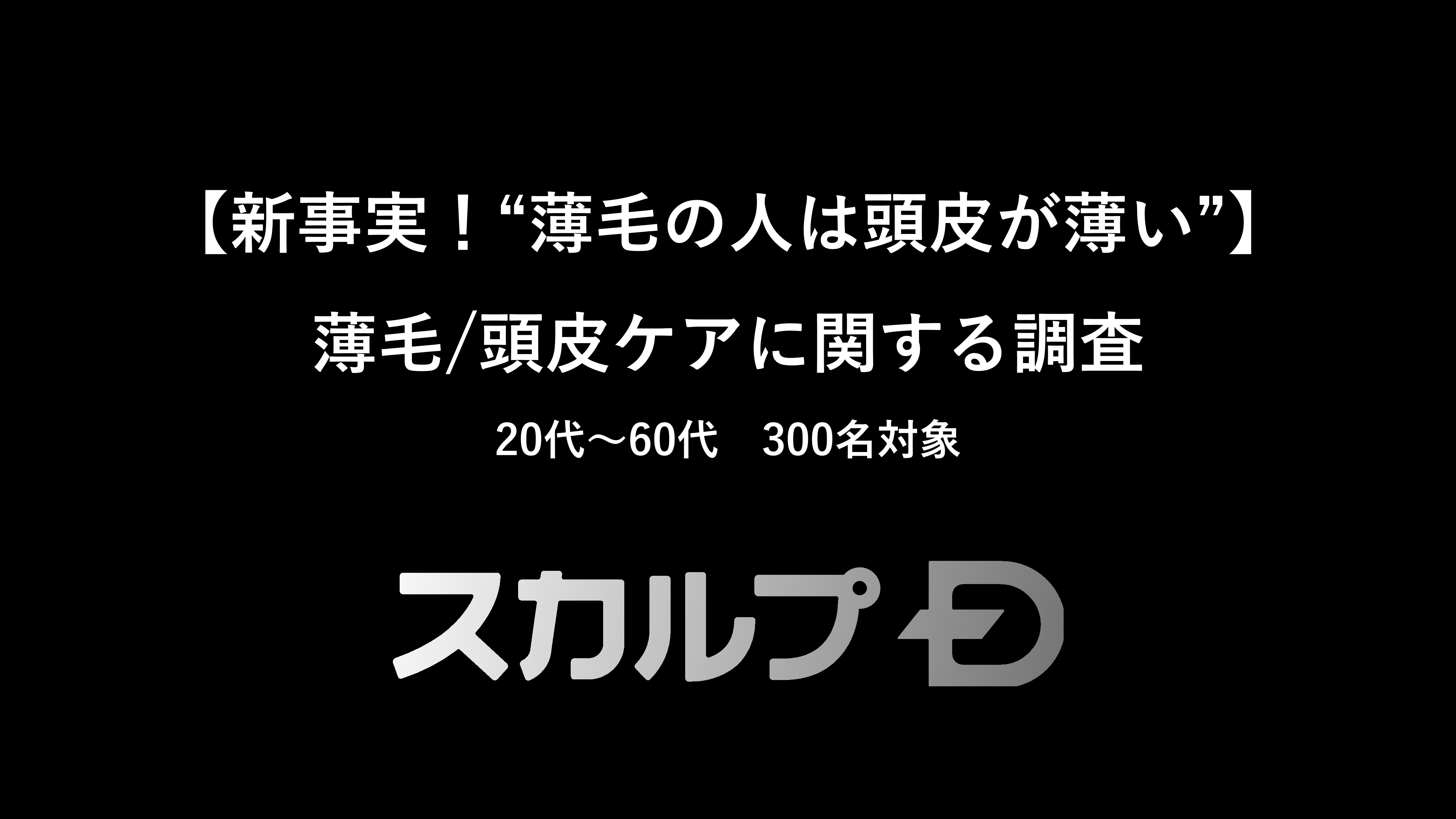 【新事実！“薄毛の人は頭皮が薄い”】を知っている人はわずか5.7％という結果に薄毛の人の頭皮の厚みは何ミリ? 医師が解説薄毛悩みがある男性の3人に1人が「何もしていない」という結果に