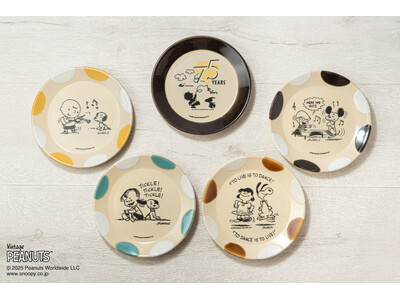 [ピーナッツ75周年記念] PEANUTS 連載初期のコミックのアートを釉薬で表現した益子焼 MASHICO 新作テーブルウェアの登場です