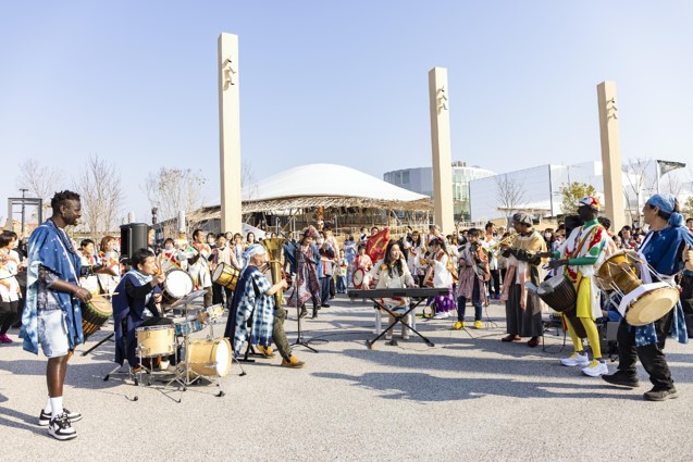 プレスリリース「万博国際交流プログラム【和泉市×セネガルｘ大阪・関西万博シグネチャーパビリオン「いのちの遊び場 クラゲ館」】「いのちの祭り～World Life Band～」を大阪・関西万博「いのちパーク」にて開催！」のイメージ画像