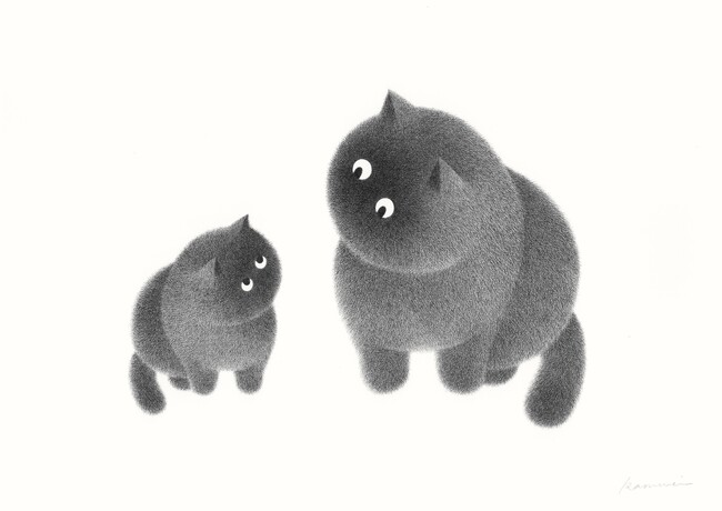 プレスリリース「モフモフで自由な猫の世界、カムウェイ・フォン個展が日本で開催」のイメージ画像