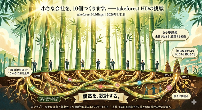 偶然と、つながり。タケ型経営を行うtakeforest Holdingsの挑戦