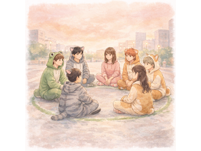 ���ǂ���҂��H��Ɍ𗬋��_��z�������^�c15�N