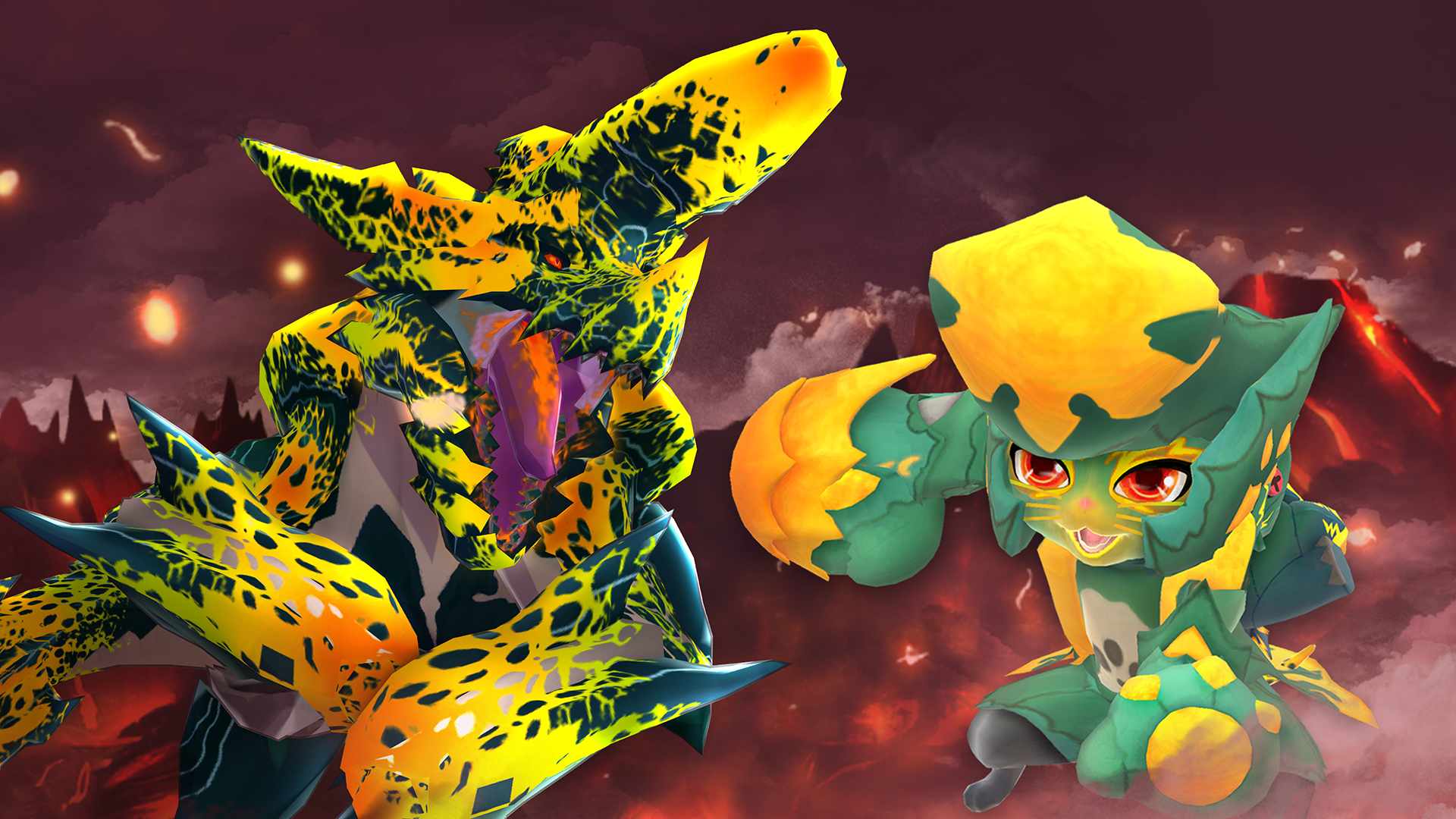 『モンスターハンターパズル アイルーアイランド』　新規協力イベント「猛爆砕竜を撃退せよ！」が初開催！