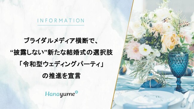 ブライダルメディア横断で、“披露しない”新たな結婚式の選択肢「令和型ウェディングパーティ」の推進を宣言