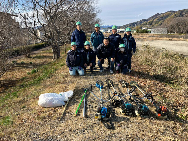 橋本組が「朝比奈川護岸清掃」を行いました