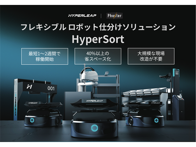 株式会社Phoxter、HyperLeap社製 フレキシブルロボット仕分けソリューション「HyperSo...