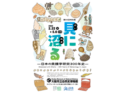 大阪市立自然史博物館　第55回特別展「貝に沼る -日本の貝類学研究300年史-」を開催します