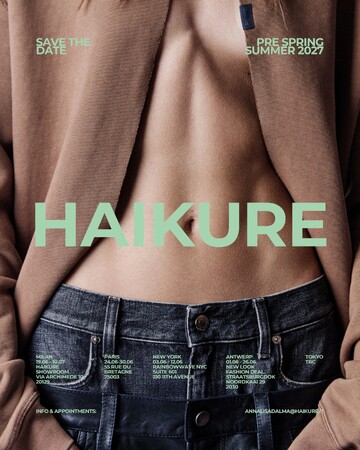 イタリアデニムブランド HAIKURE の代理店契約を(株)トレリが締結 日本市場でのディストリビューションを27SSより開始
