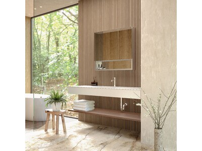 【住宅設備機器ブランドCrafree】壁に浮かぶ洗面台「Lavitas（ラヴィタス）」に壁付け水栓モデルが登場。72通りの組み合わせでオーダーメイド感覚の洗面空間を実現。