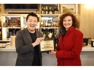 プロセッコDOC優良店コンクールで日本初のプロセッコ専門バー「マルティノッティ」最優秀賞を受賞