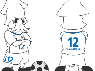 WOWOWサッカーオリジナルキャラクターのカラマールが南葛SC公認の応援マスコットに就任！