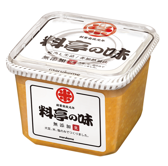 発酵香を味わえる料亭の味、こだわりの無添加みそ