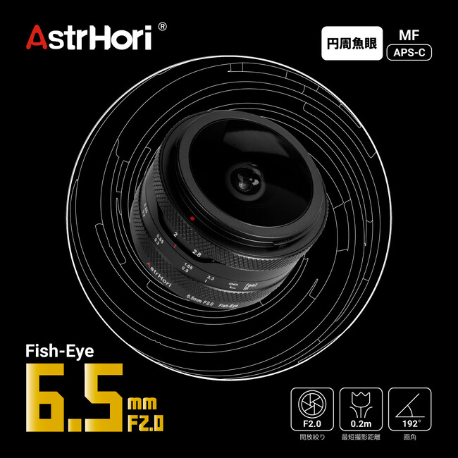 AstrHori 6.5mm F2.0 Fish-Eye V