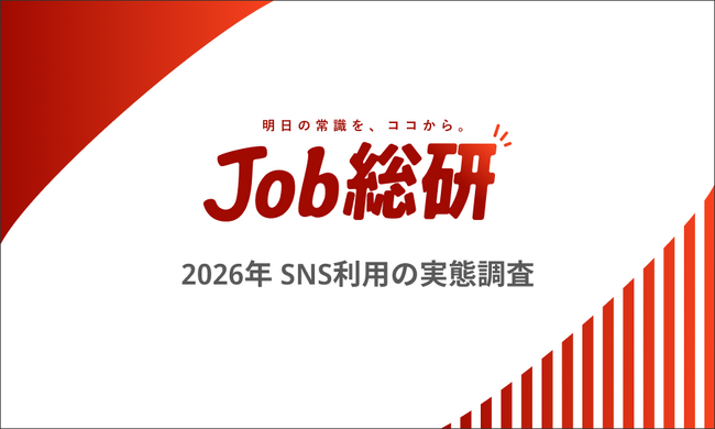 Job総研『2026年 SNS利用の実態調査』を実施　依存6割　リスク実感も”意思だけでやめられない”　若年で顕著