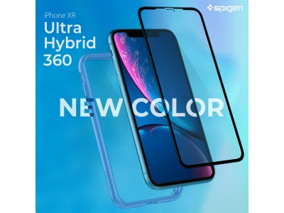 iPhone XRを全方位保護！Spigen、大人気ケースと全面保護ガラスフィルムがセットになった「ウルトラ・ハイブリッド 360」の新色ブルーを発売