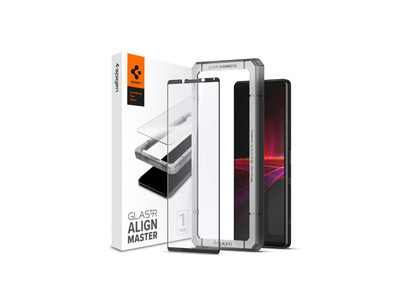 もう失敗しない！Spigen、専用の貼り付けガイド枠付きXperia 1 III用全面保護ガラスフィルム「Align Master フルカバーブラック」を発売