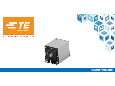 マウザー、TE Connectivity/Corcomの電気自動車 （EV） 高速充電用 EVX高電圧DC EMIフィルタの取り扱いを開始