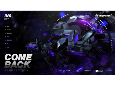 eスポーツチーム「INSOMNIA」、VALORANT部門を再始動！！