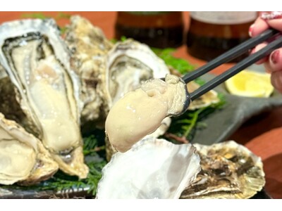 手のひらサイズの特大生牡蠣！北海道・厚岸直送『生牡蠣食べ比べセット』を期間限定で提供開始！「北海道海鮮 にほんいち 福島店」