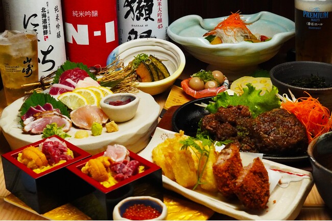 忘年会は馬と鶏の贅沢づくし！「2025 馬と鶏の豪華忘年会コース」が新登場！【純国産馬刺しと朝引き鶏 にほんいち】