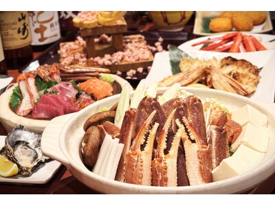 冬の贅沢コースが進化！蟹づくし鍋×プレミアム飲み放題プラン登場！【北海道海鮮 にほんいち 本町店】