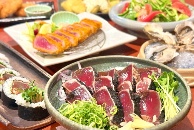 【新登場】本町で“土佐の味覚”のフルコースを堪能！全7品の「土佐料理コース」ご提供開始！　北海道海鮮 にほんいち 本町店