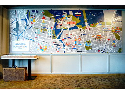 ツーリストホテル『ホテルリソル横浜桜木町』リビングロビーにオリジナル周遊マップ「TOURIST MAP」を新設