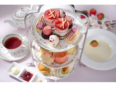 【ホテル椿山荘東京】春といえば桜とストロベリー！その魅力をまるでコース料理のように楽しめる「桜×ストロベリーアフタヌーンティー」2月6日よりスタート