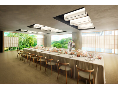 【ホテル椿山荘東京】「時を宿す、小さな祝宴」がテーマの少人数会場　ホテル椿山荘東京 披露宴会場2026年夏リニューアルオープン