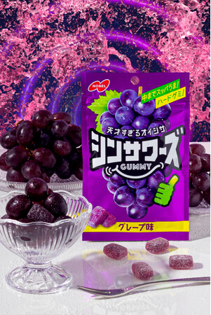 大人気ブランド「サワーズグミ」が新しくなって「シンサワーズグミ」として再登場！「シンサワーズグミ　グレープ味」