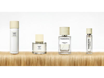 パフュームブランドTAMBURINS、HAIR コレクションと新しい香り「SUMMER TAILS」を日本でローンチ！
